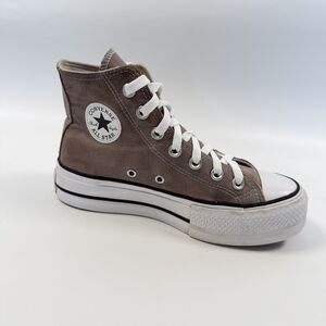 Converse Chuck Taylor All Star Lift Platform High Sneakers Womens Gray Size 6